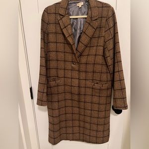 Hem and Thread plaid car coat